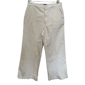 Ann Taylor new with tags wide leg cream white jeans pants Plus size 16